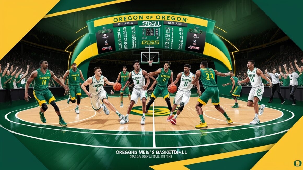 Oregon Ducks men’s basketball vs SDSU basketball match player stats