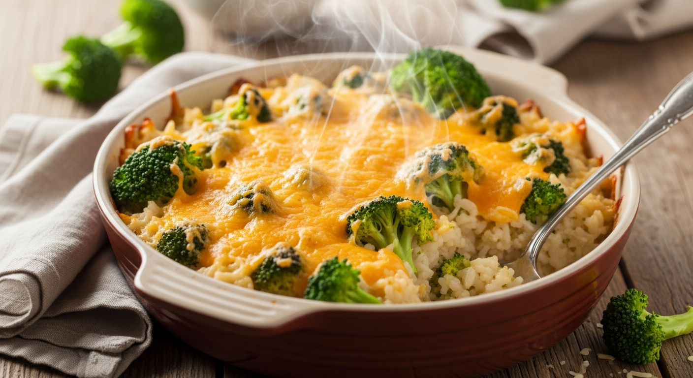 Broccoli Cheese Rice Casserole