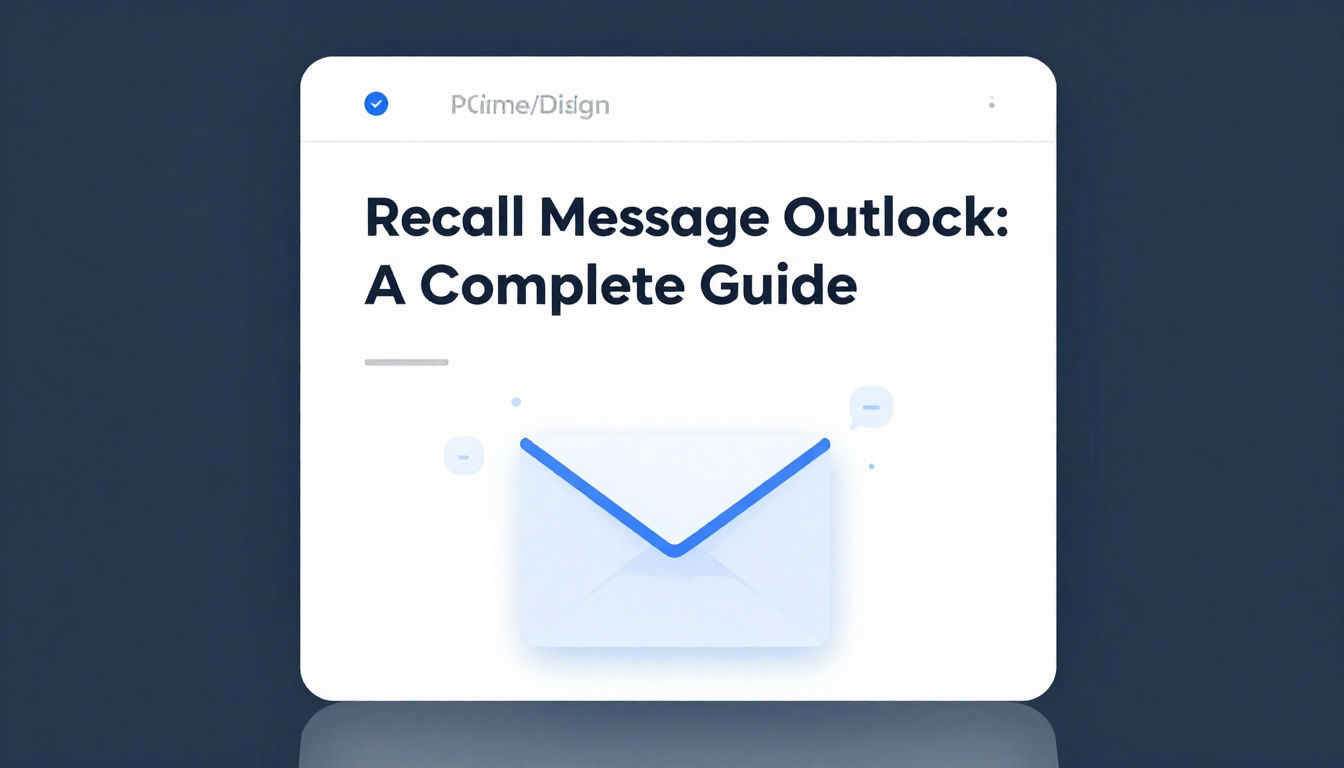 Recall Message Outlook